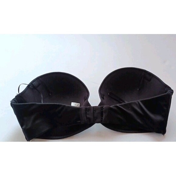 Maidenform Comfort Devotion Strapless Bra Sz 34D Black Underwired Padded 09458 - Picture 3 of 6